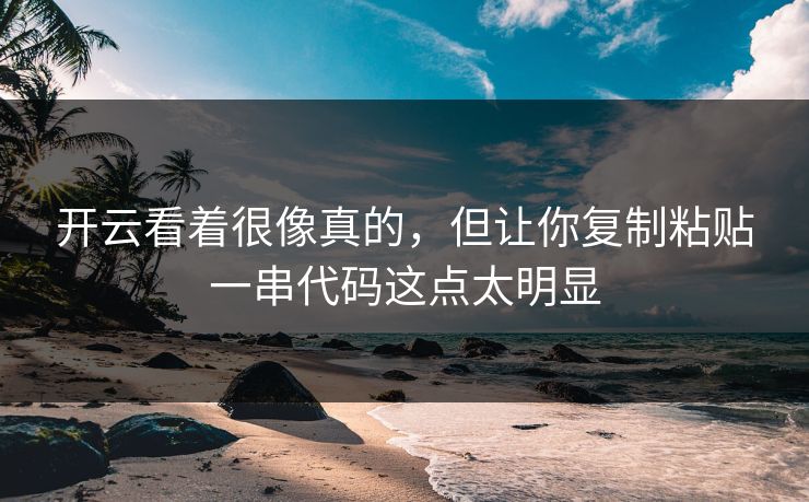 开云看着很像真的，但让你复制粘贴一串代码这点太明显